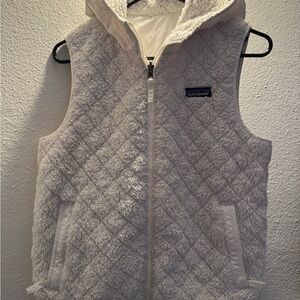 Patagonia Cream Fleece Vest